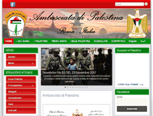 Tablet Screenshot of ambasciatapalestina.com